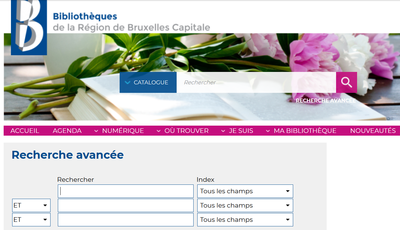 Catalogue des bibliothèques publiques de la Ville de Bruxelles
